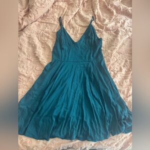 Dark Teal Mini Dress